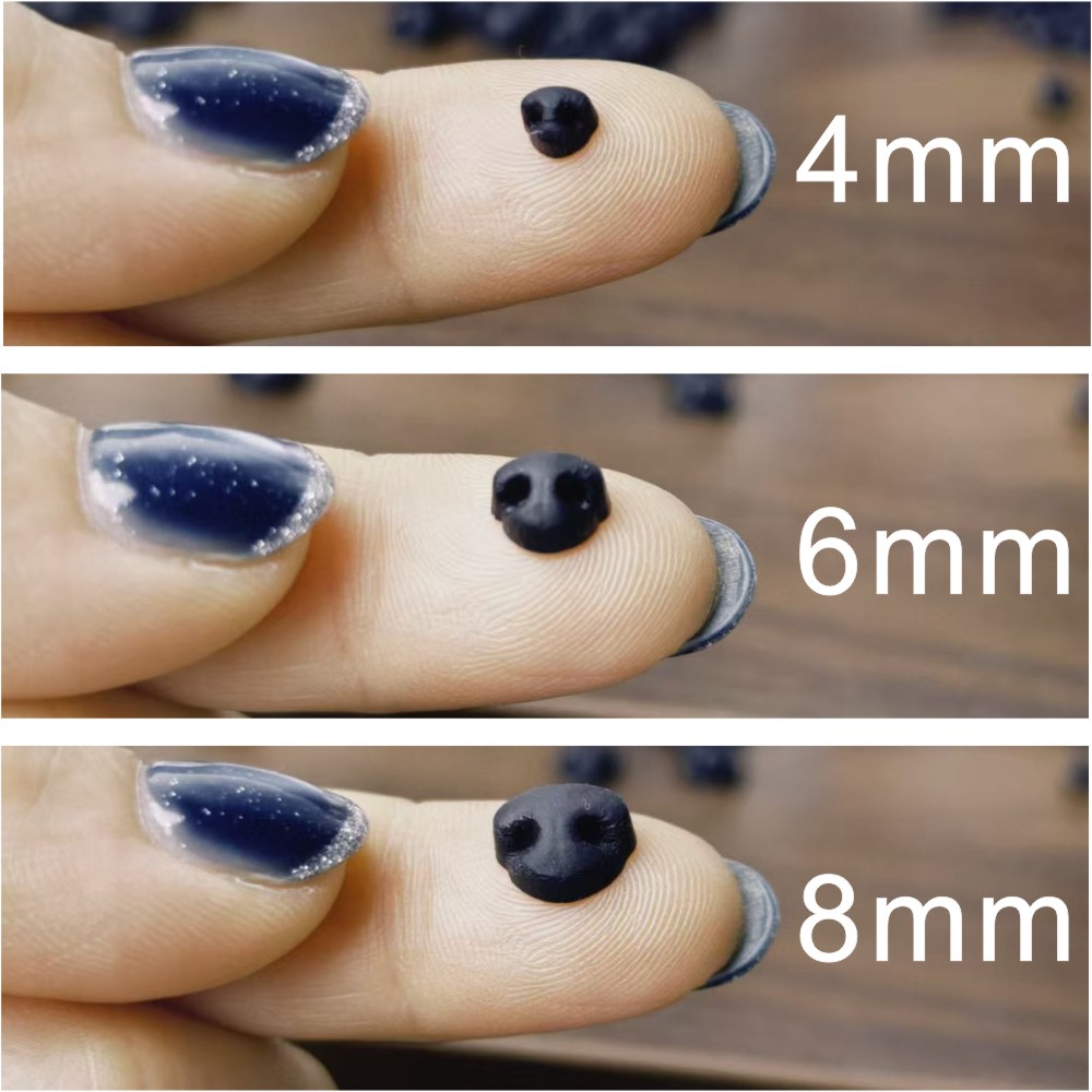 仿真狗鼻子眼睛舌头套装毛绒扭扭棒配件无插针软胶DIY材料