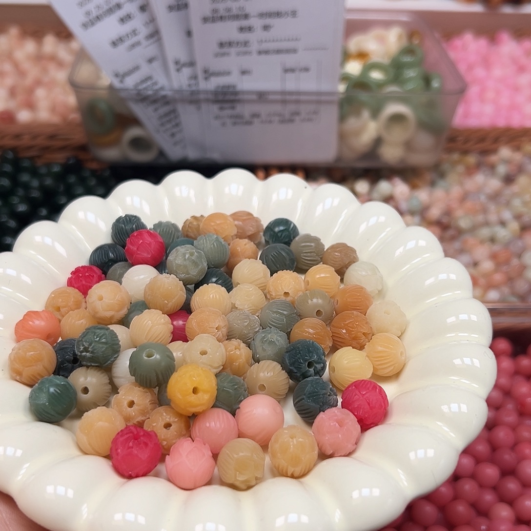 手串菩提根/象牙果卡12多宝步步生莲20颗