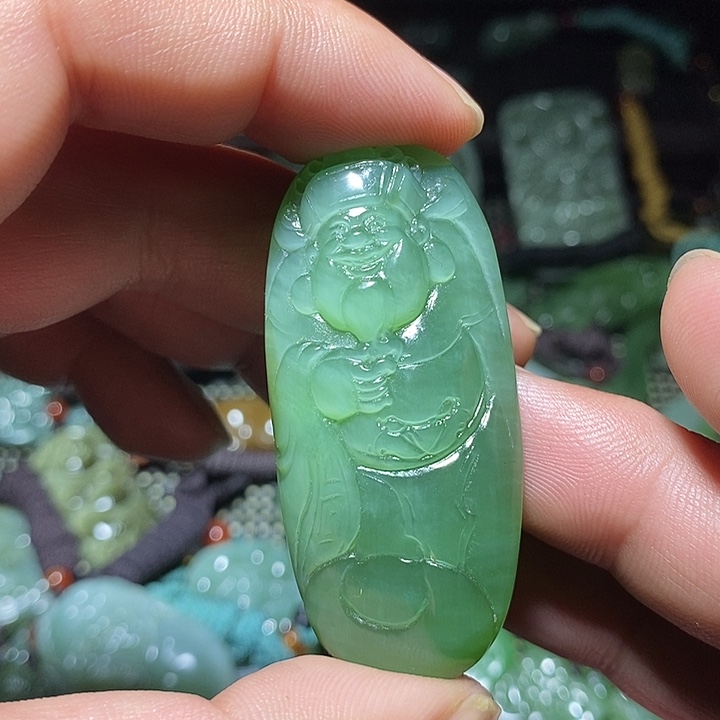 和田玉未镶嵌吊坠(不含链)