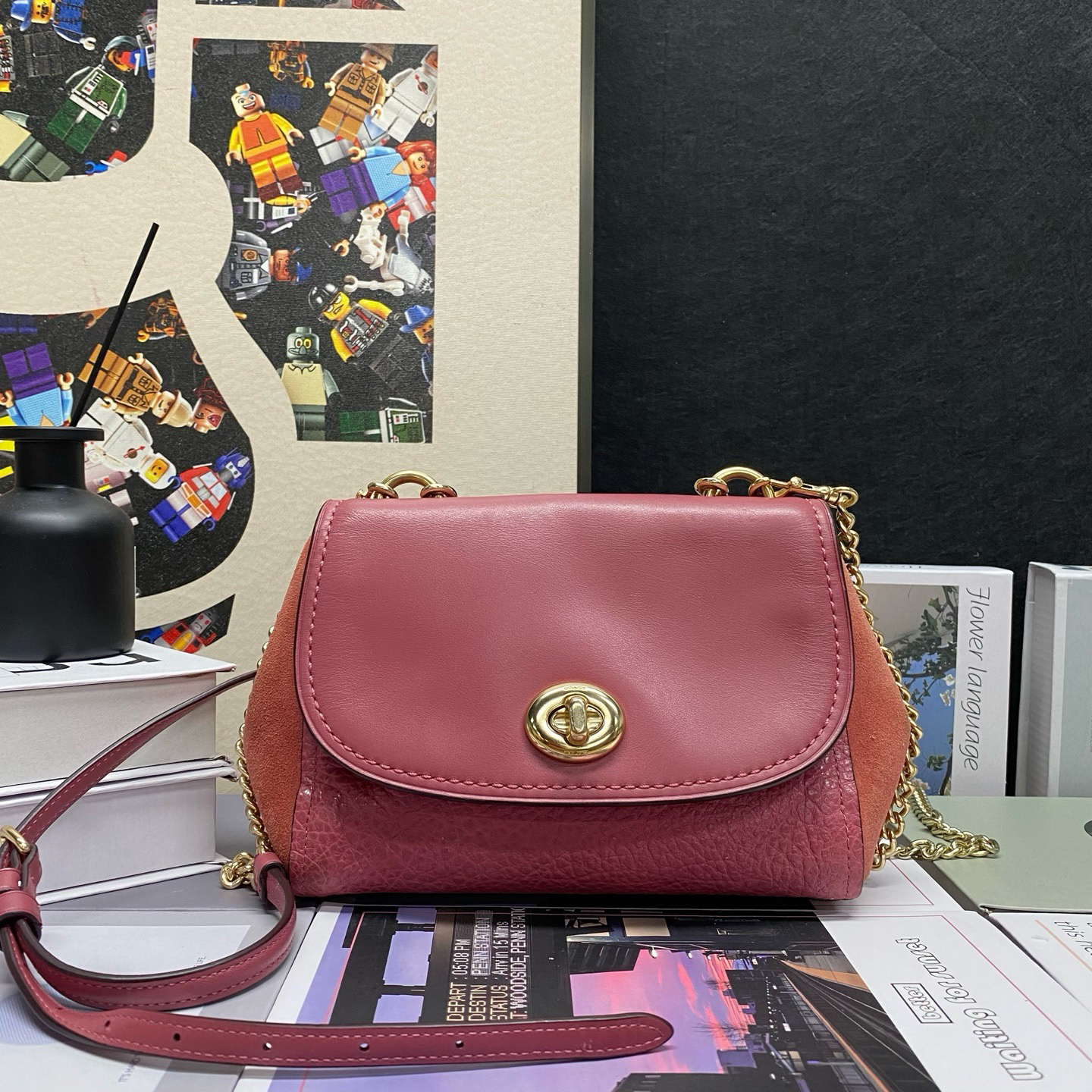 95新 COACH/蔻驰 22247斜挎包20*15