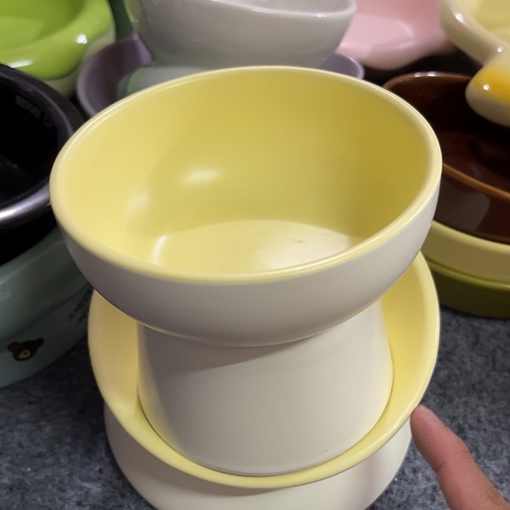 陶陶瓷黄色微瑕2个装