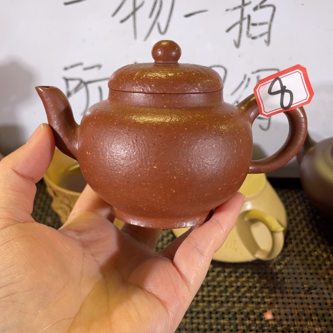 紫砂茶壶宫灯微瑕全手