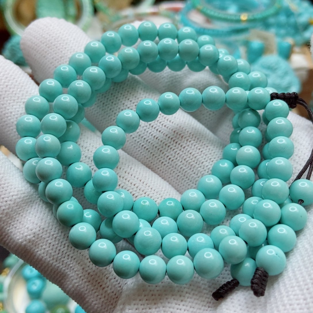 绿松石珠子未镶嵌