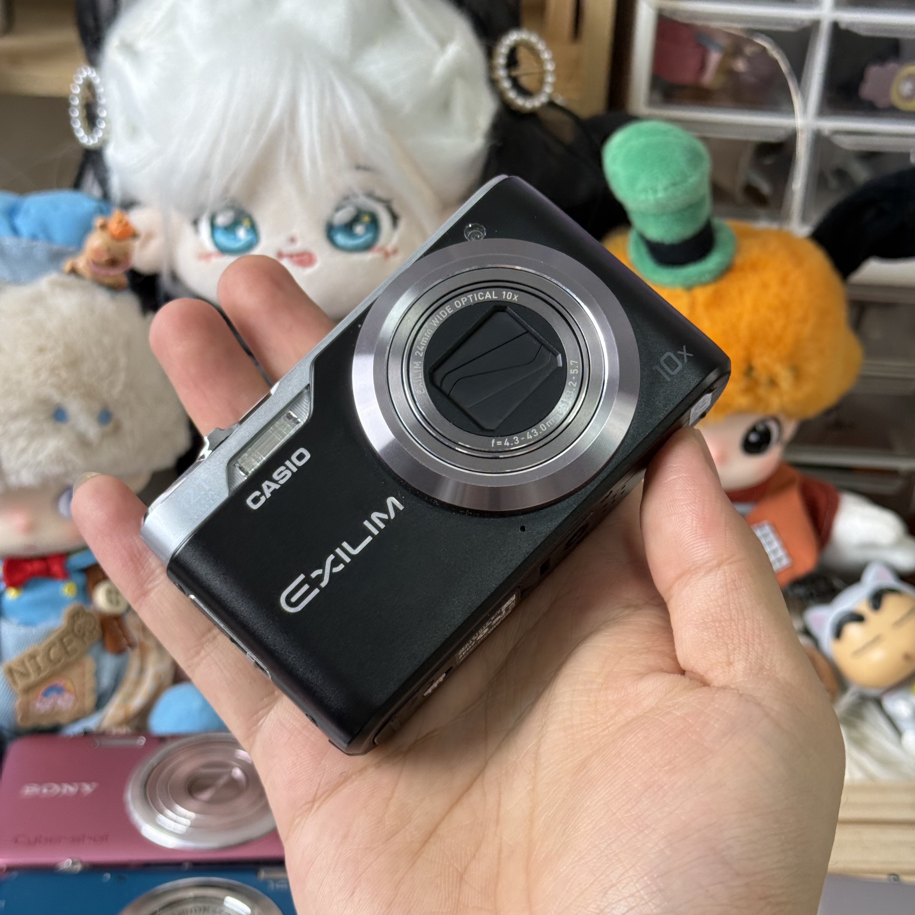 9新 Casio/卡西欧 卡西欧h5长焦色彩好10倍光学变焦滤镜多带配件