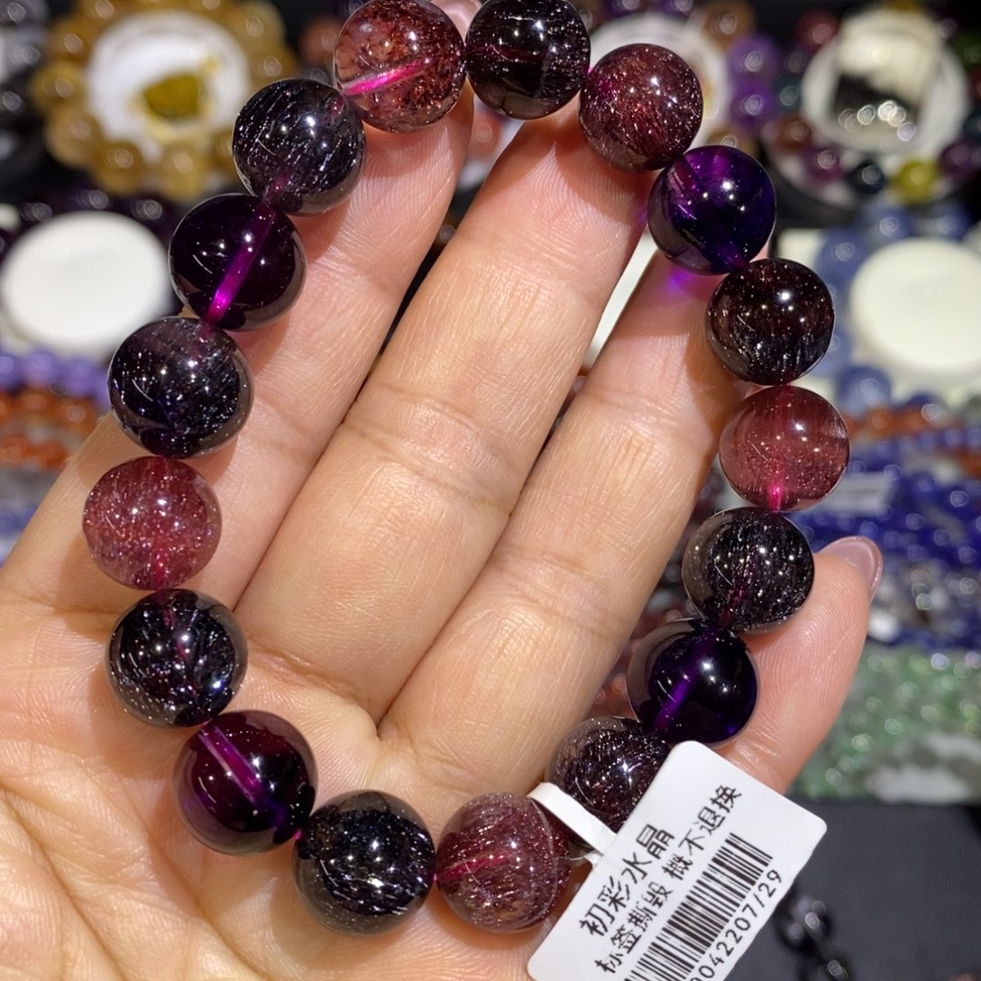 手链未镶嵌水晶黑加仑11➕