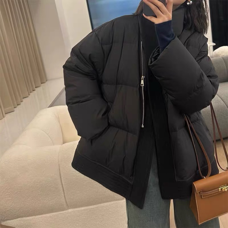 523 【复线设计】韩版时尚穿搭面包服防寒棉服（D027）