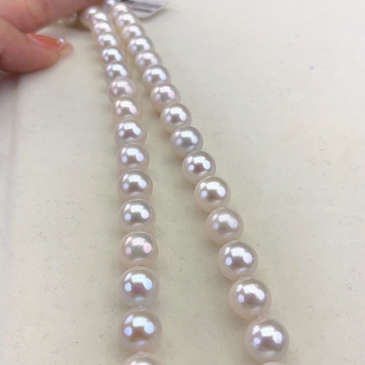 淡水珍珠颈饰银S925镶嵌10➕极光炫彩高品