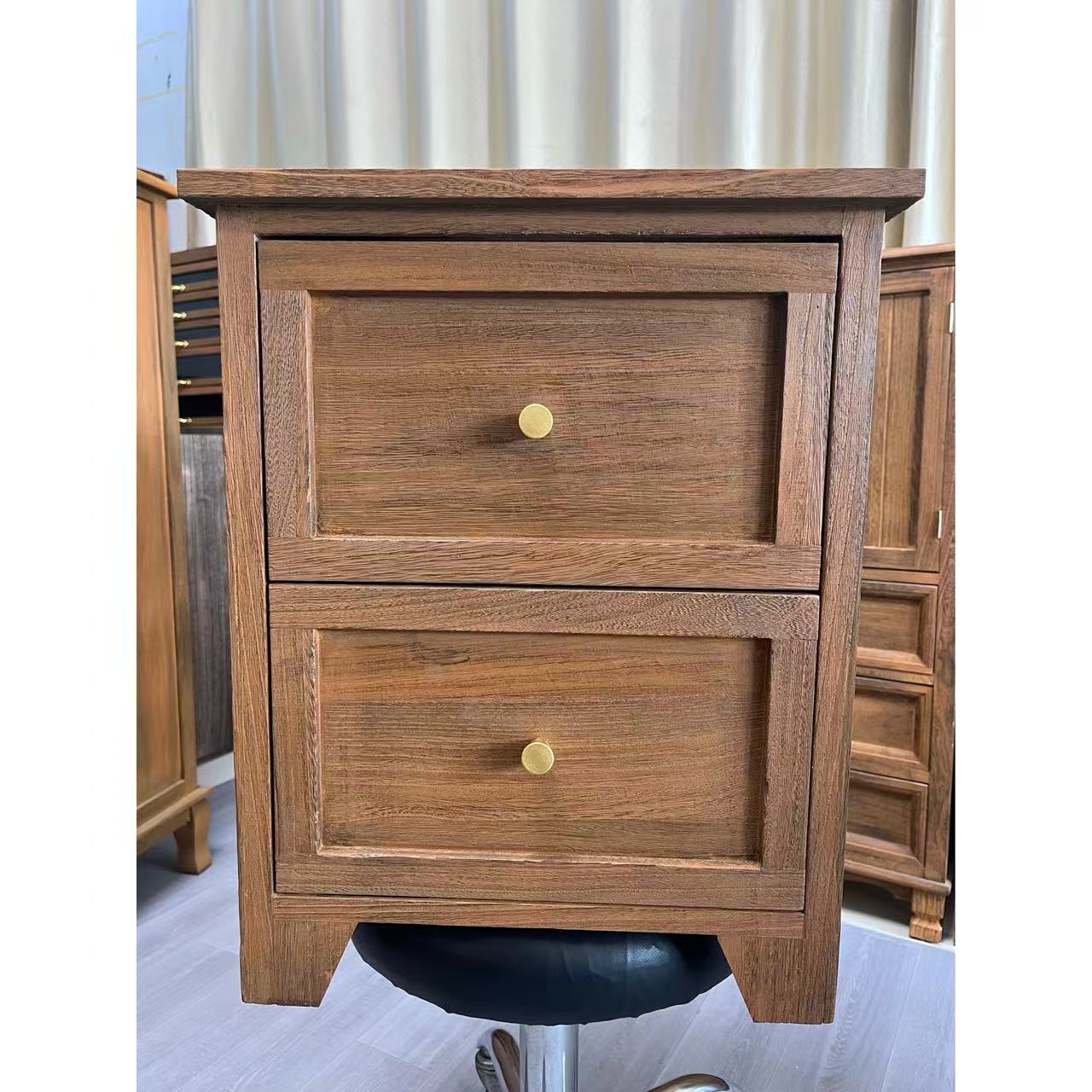 40*35*50cm全实木床头柜客厅斗柜阳台储物柜