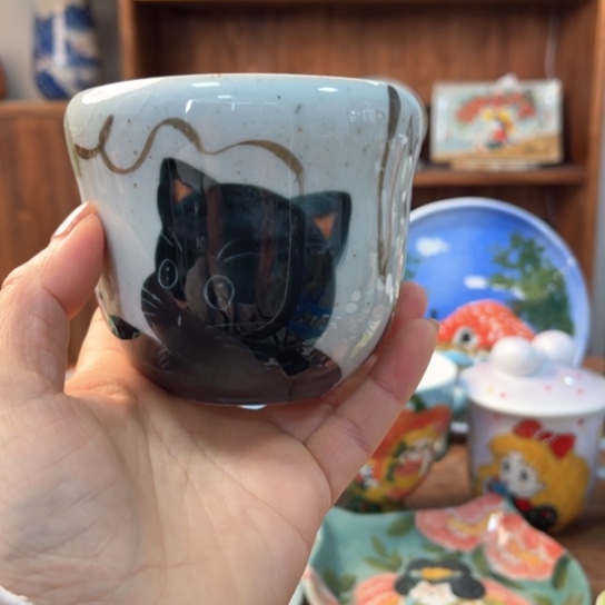 炉景德镇釉下手绘陶瓷 