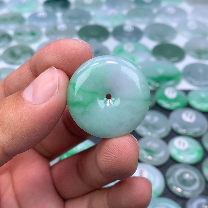 颈饰未镶嵌翡翠缅甸天然A货翡翠29,6-6.7