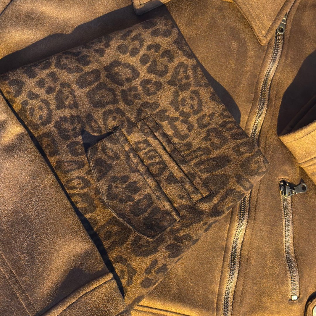 【璇子】6650大码拉德短款外套套装气质高级感机车小个子夹克两件套