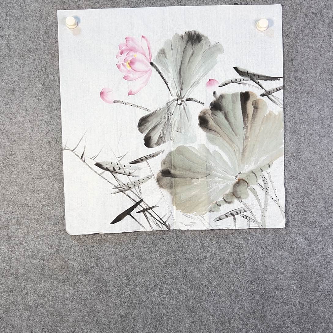 国画692 花鸟在树丛的顶端鸣叫叫声