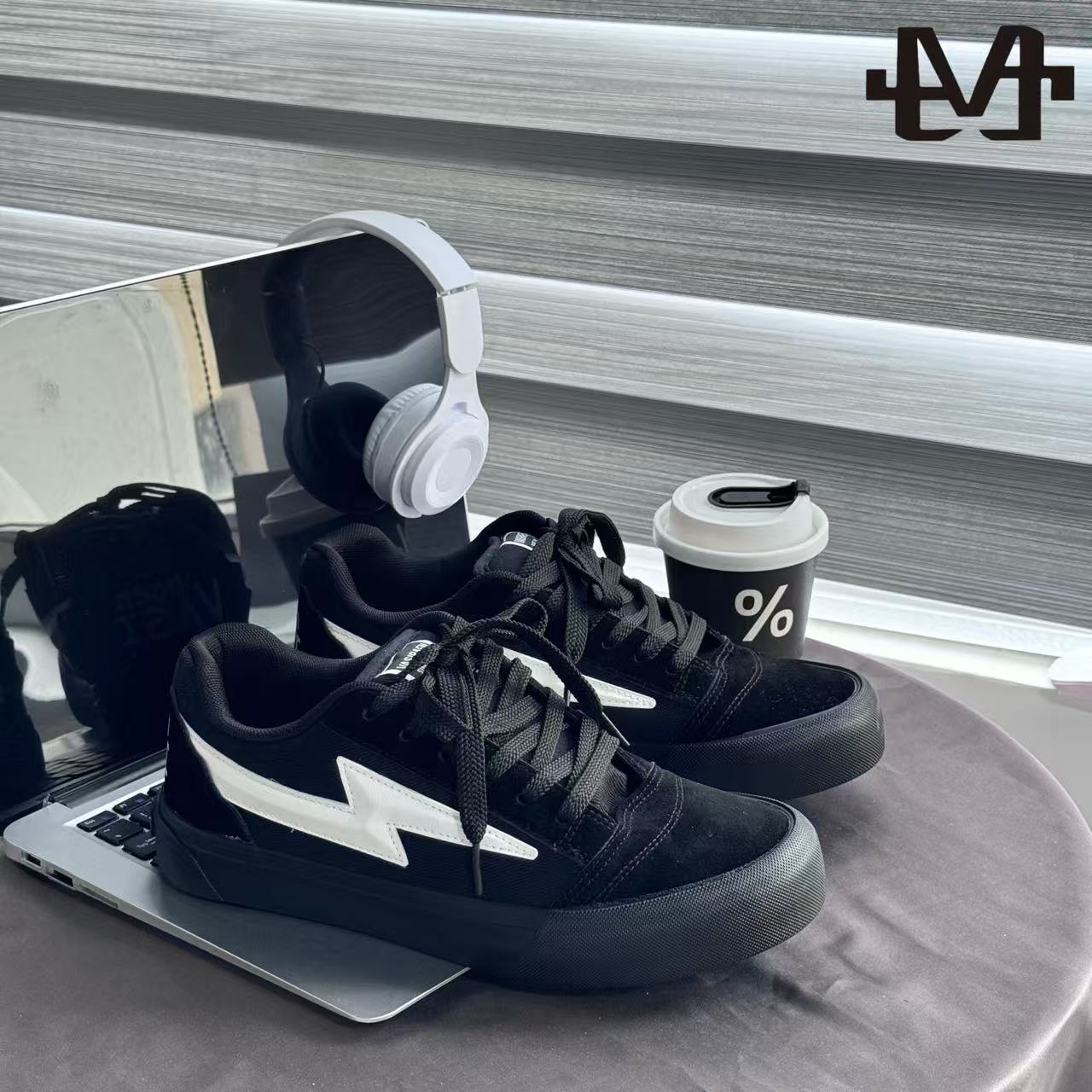 【原创设计】面包鞋男2025新款爆款男士板鞋秋季透气百搭时尚休闲鞋