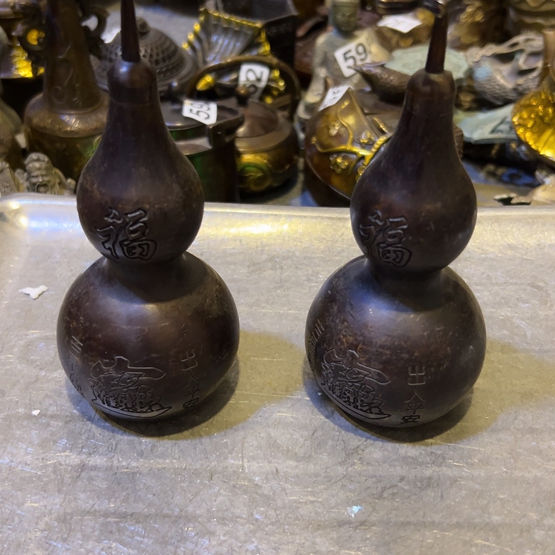 黄铜摆件，文房摆件