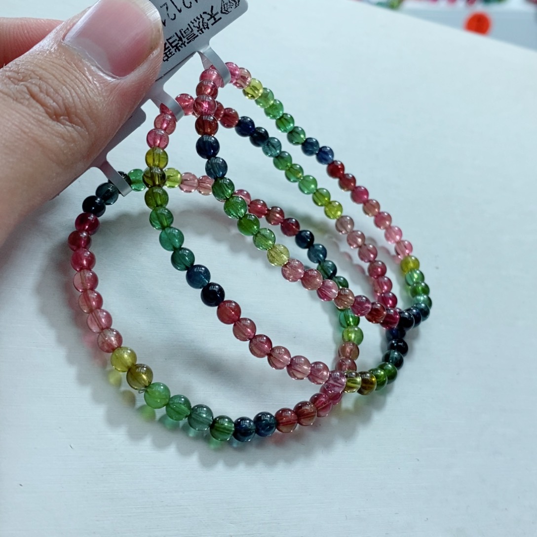 碧玺手链未镶嵌多样性发一条