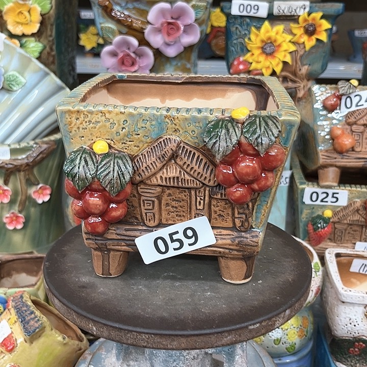 紫砂花盆粗陶材质多肉花盆