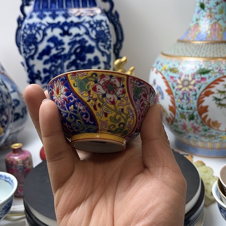 摆件马***上珐琅彩珐琅釉 杯子