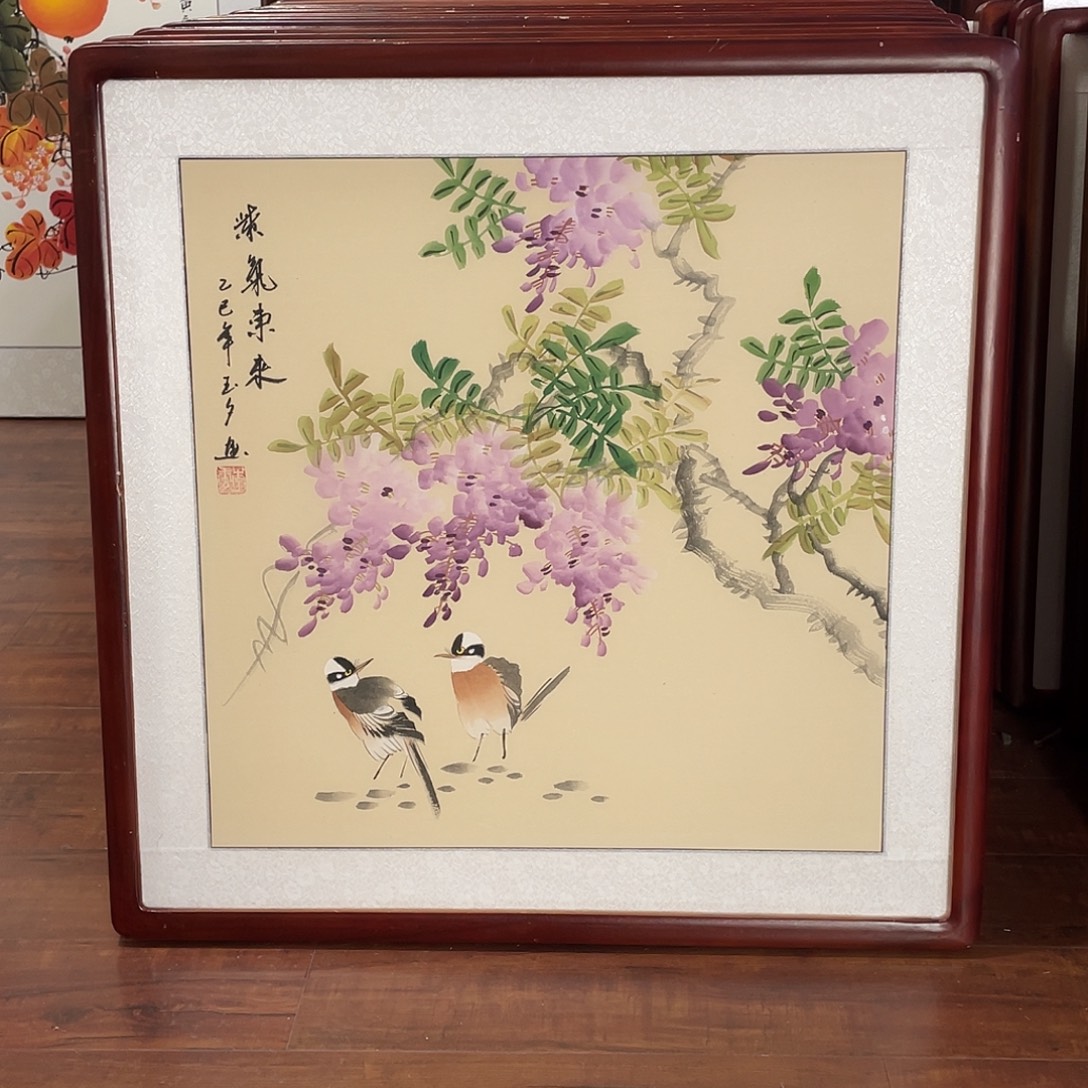国画带框尺寸63*63厘米
