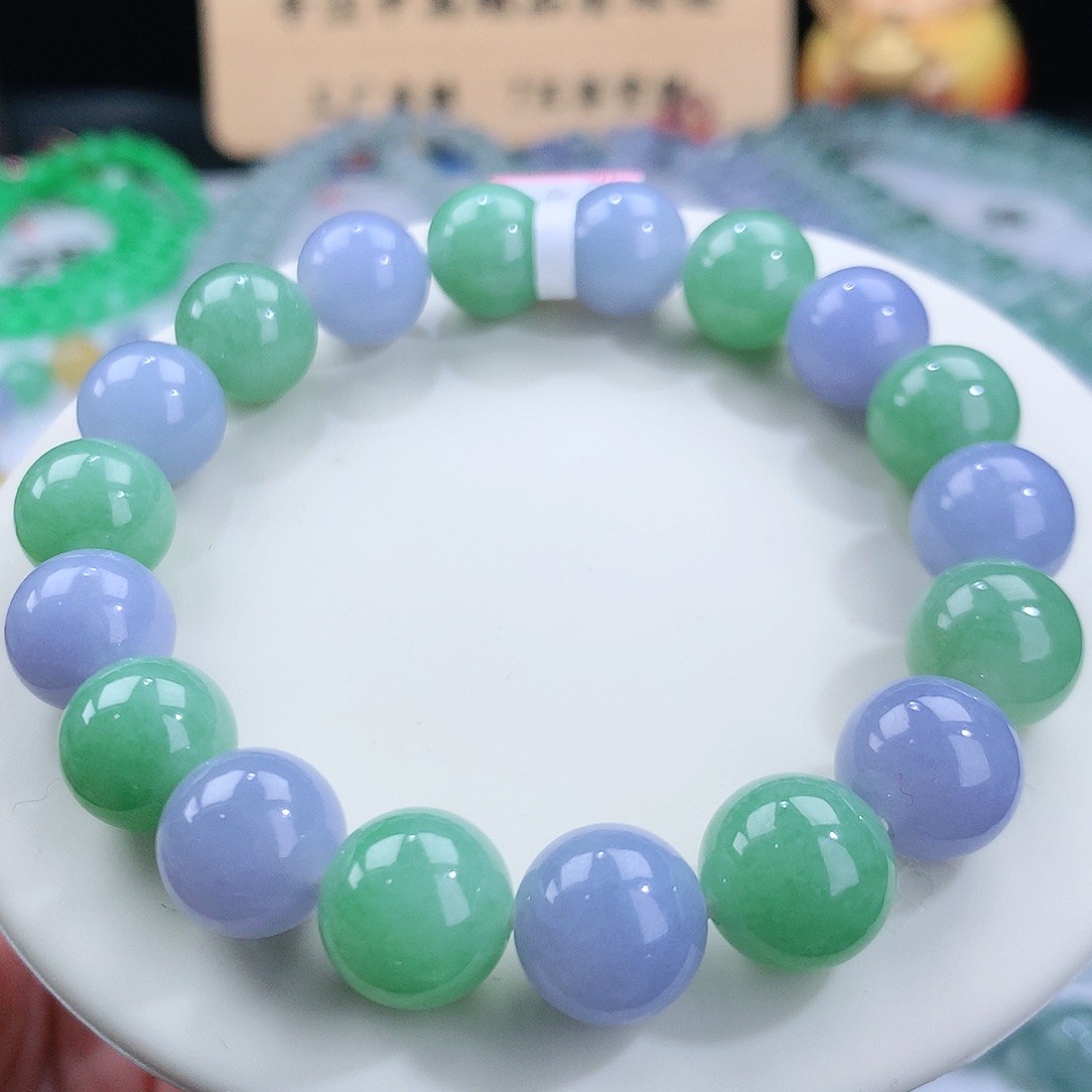 翡翠手链未镶嵌卡12