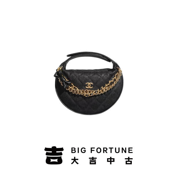 大吉中古/Chanel香奈儿24s呼啦圈蝴蝶结迷你手拿包