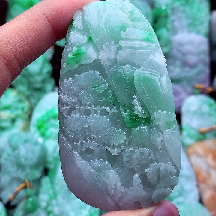 翡翠未镶嵌吊坠(不含链)