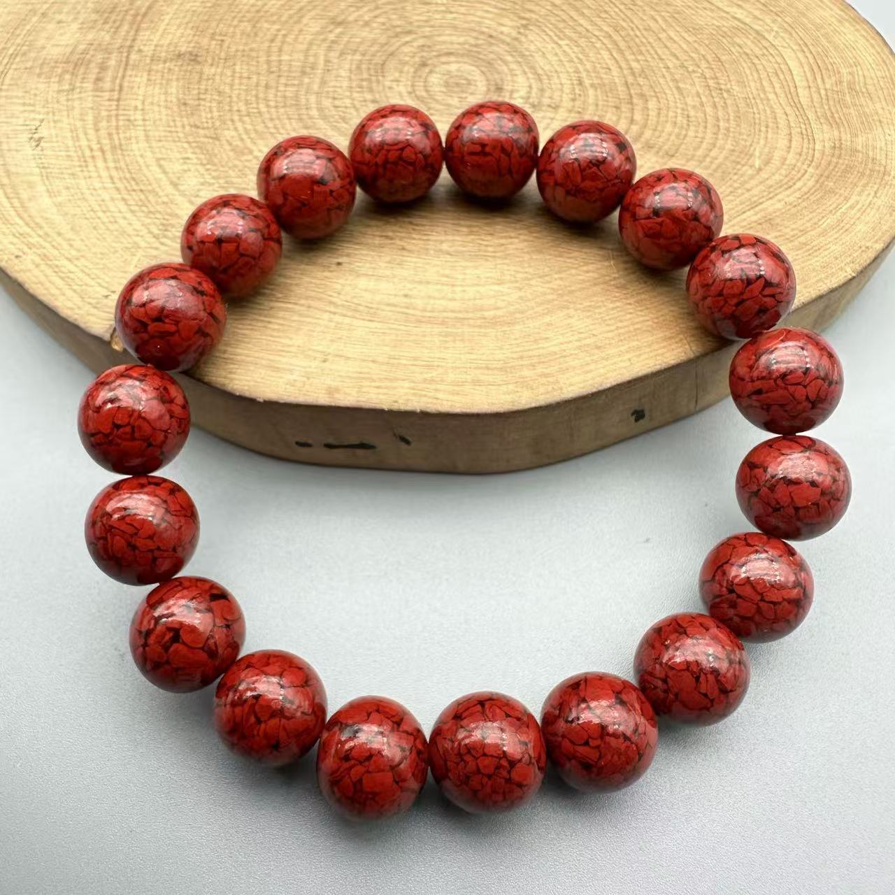 含辰砂工艺品JT101-晶体砂10mm单圈手串