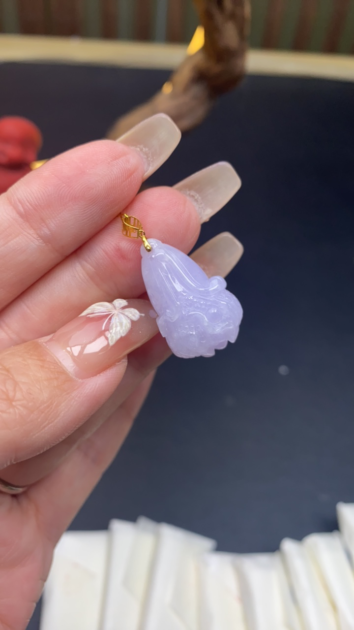 天然翡翠a货18k白菜698