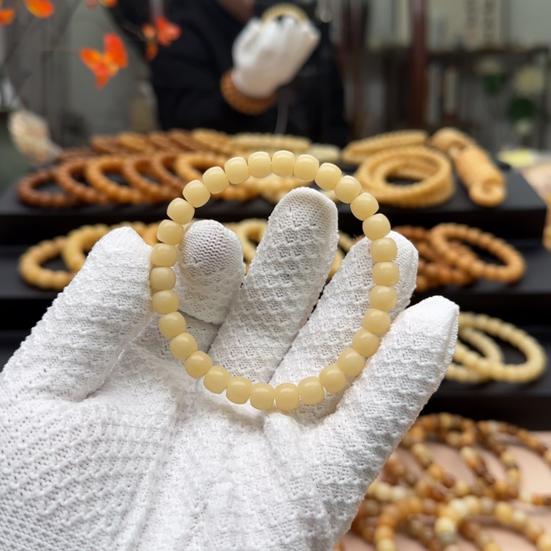 【闪购商品】菩提根/象牙果手串7×8 鼓珠 10年 鬼工