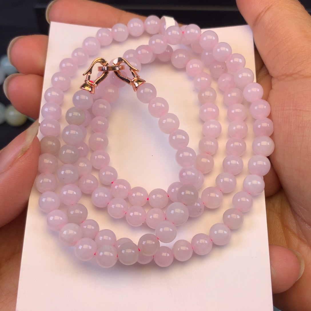 翡翠颈饰未镶嵌天然缅甸翡翠