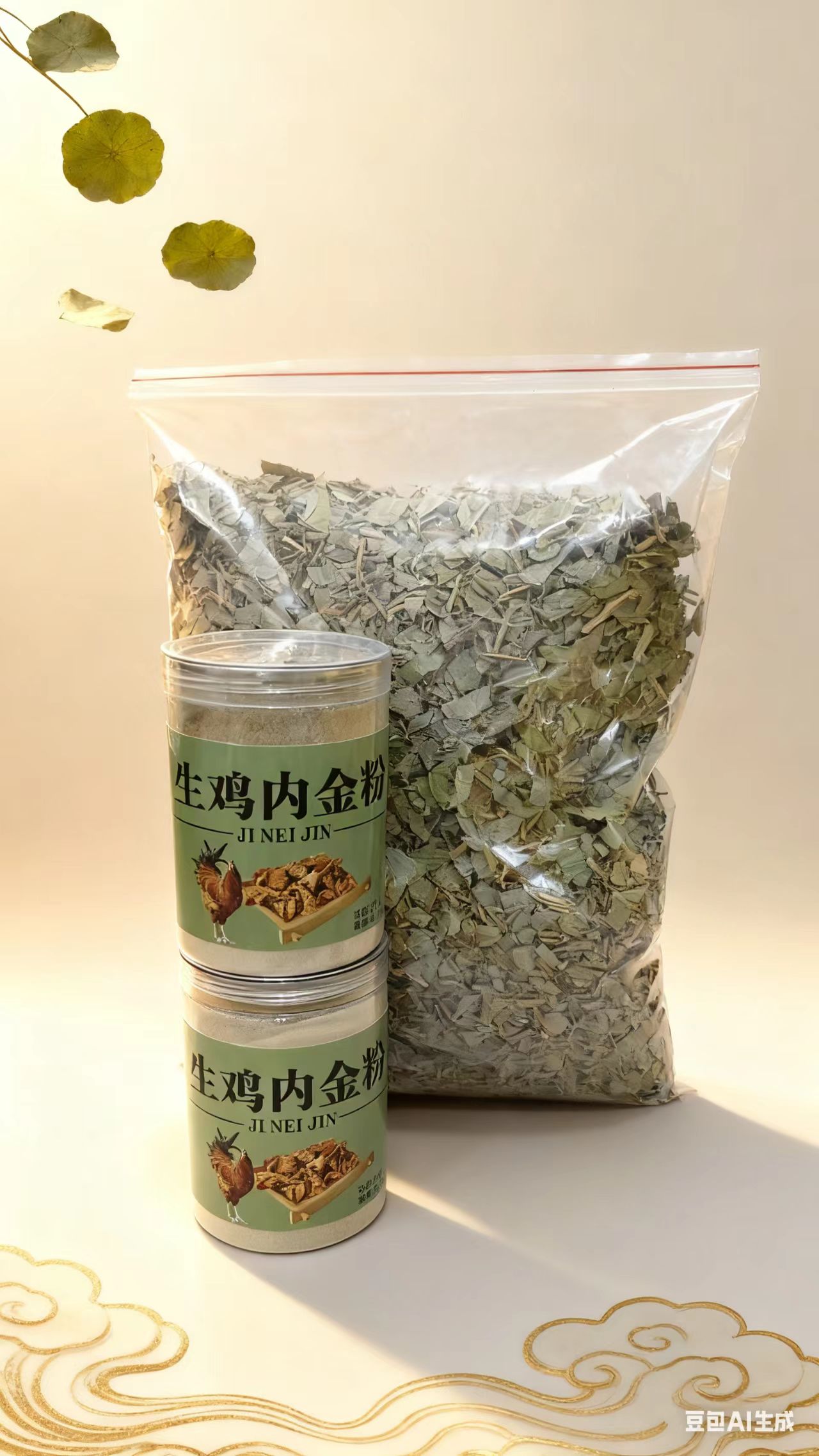 自家散养鸡内金无沙子【生粉】600克+500金钱草