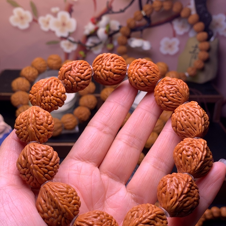 桃核手串龙纹桃核3