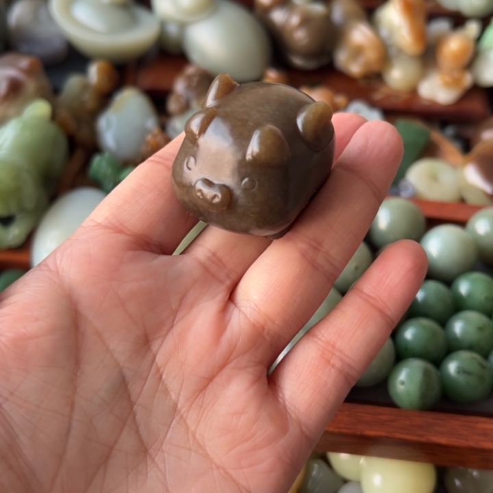 颈饰未镶嵌和田玉梁*牛