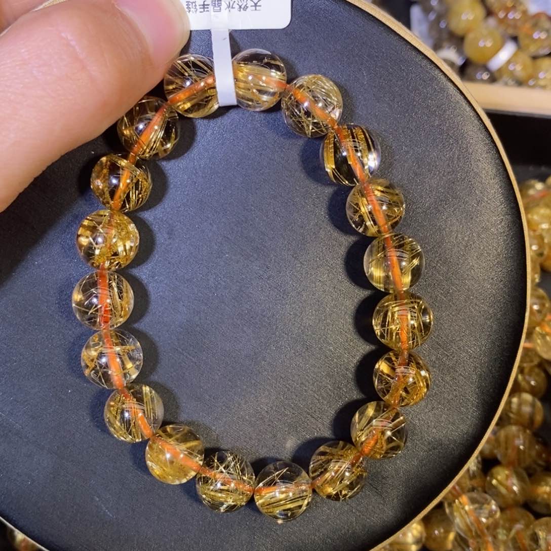 水晶手链未镶嵌真*喝手链10.5mm