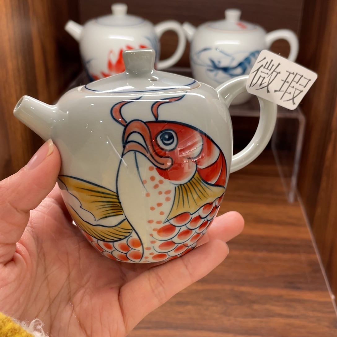 微瑕纯手绘釉下彩