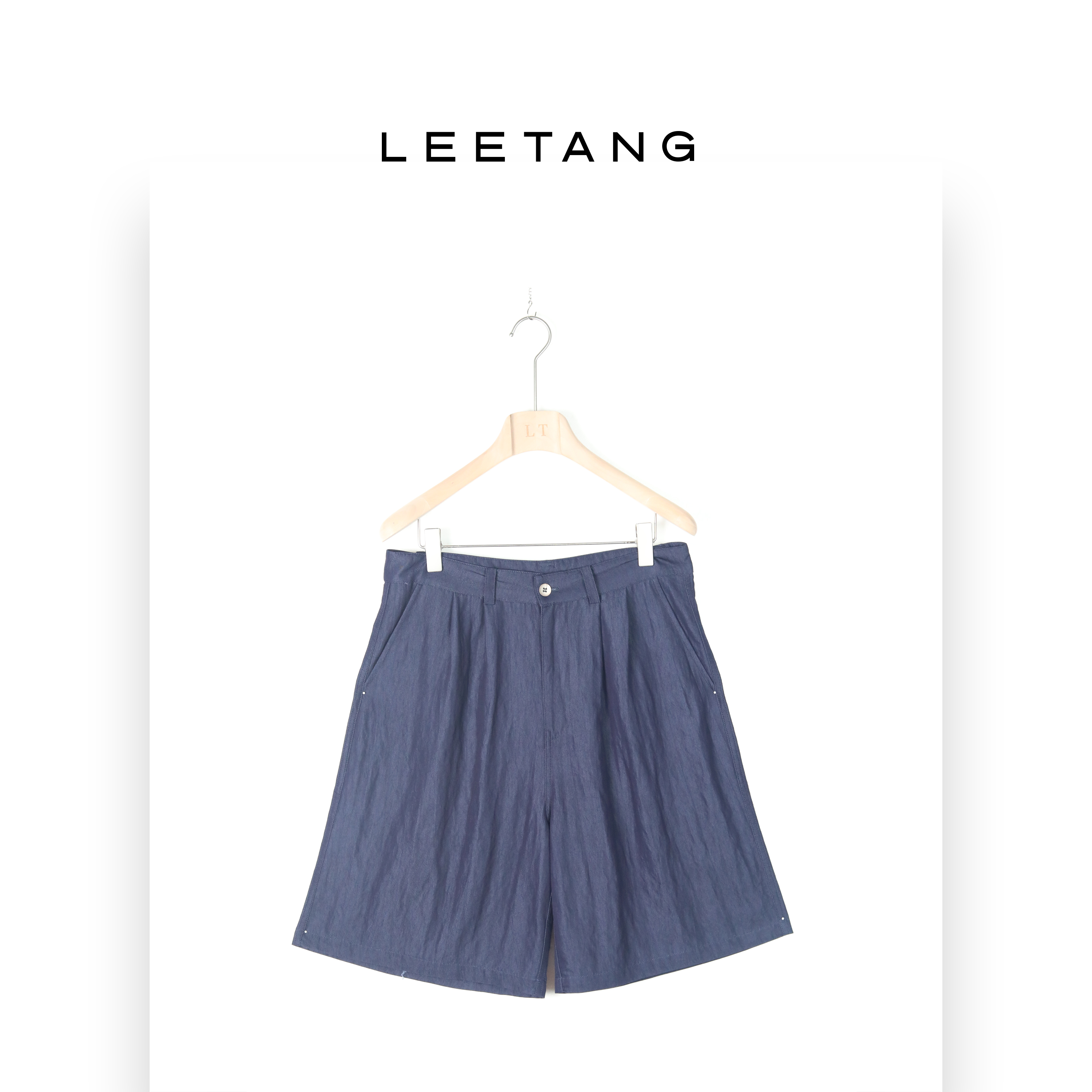 【LEETANG】轻薄垂坠休闲短裤LT-IM25123