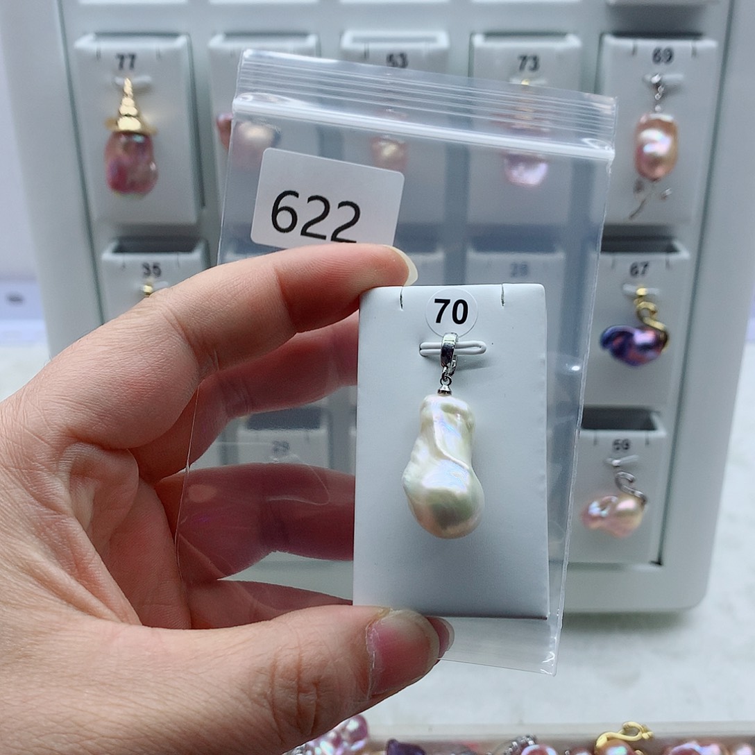 淡水珍珠吊坠(不含链)合金