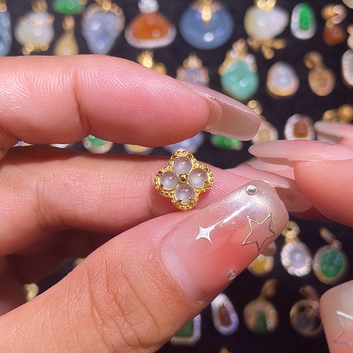 翡翠银S925镶嵌颈饰