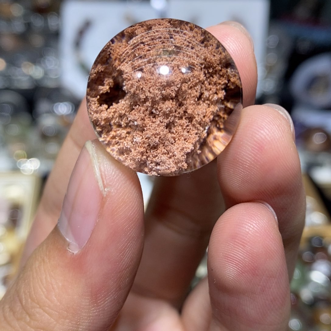 水晶粉幽灵球水晶球24m未镶嵌