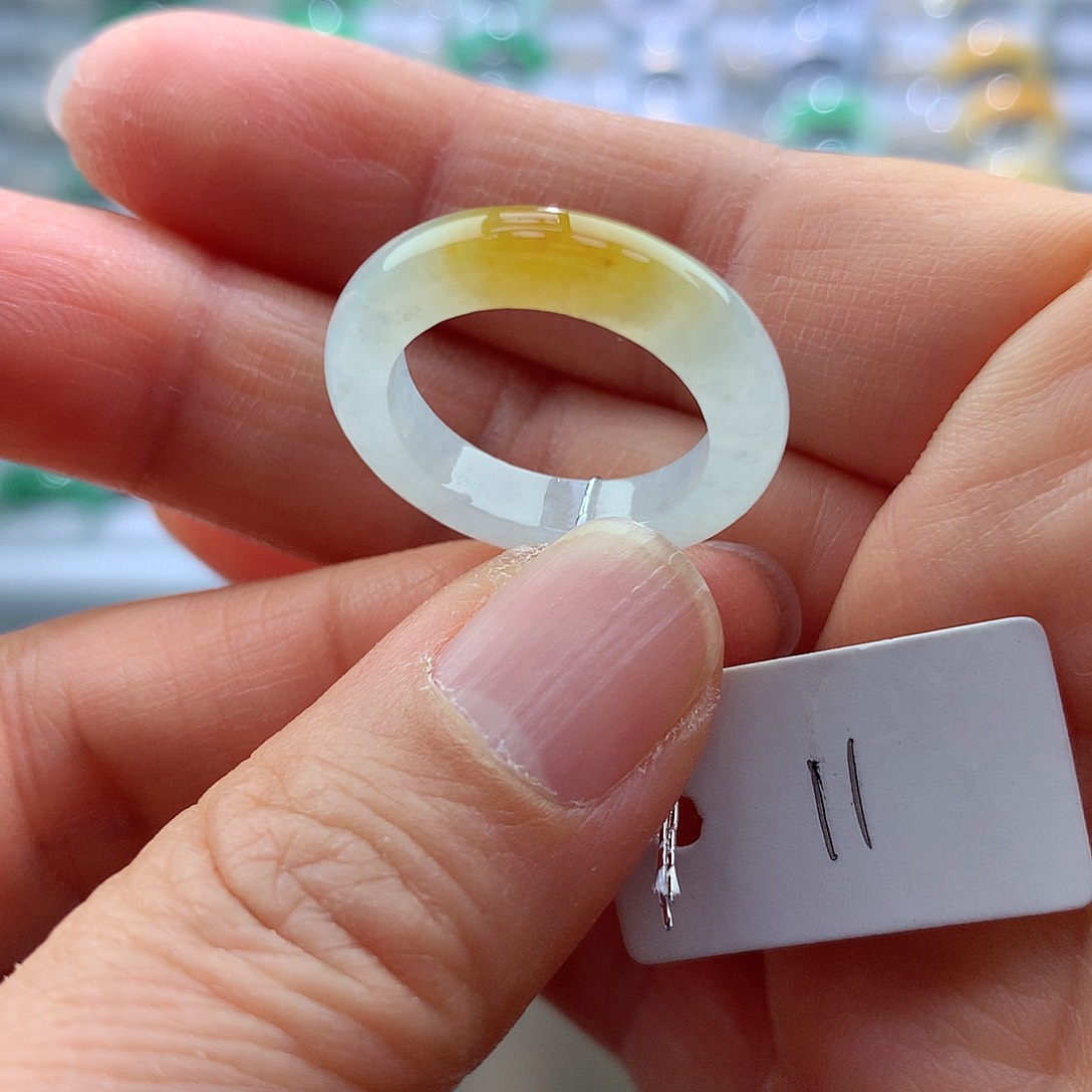 翡翠戒指未镶嵌11号