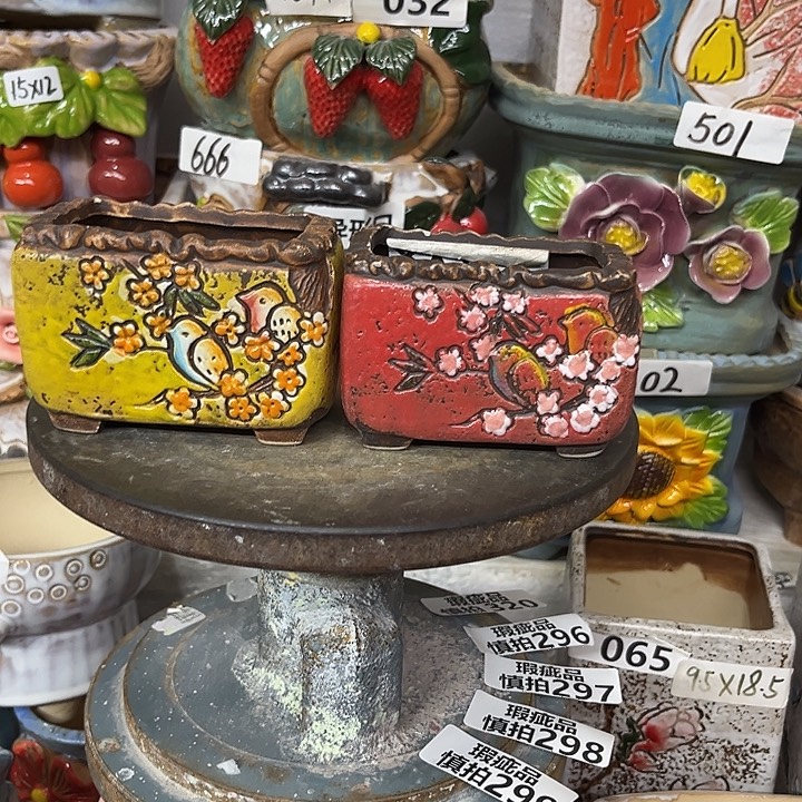 粗陶材质多肉花盆