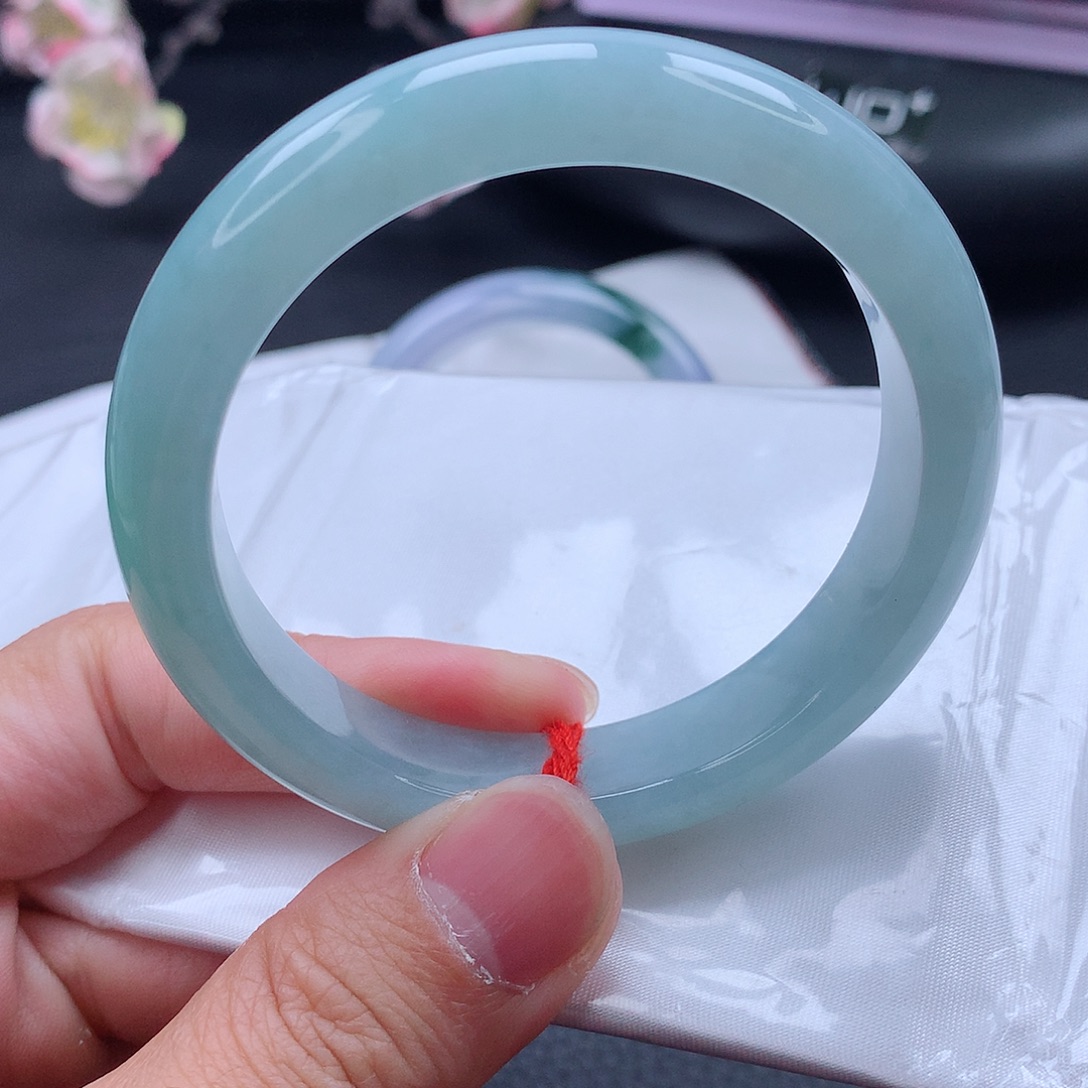 翡翠未镶嵌手镯手镯55.4