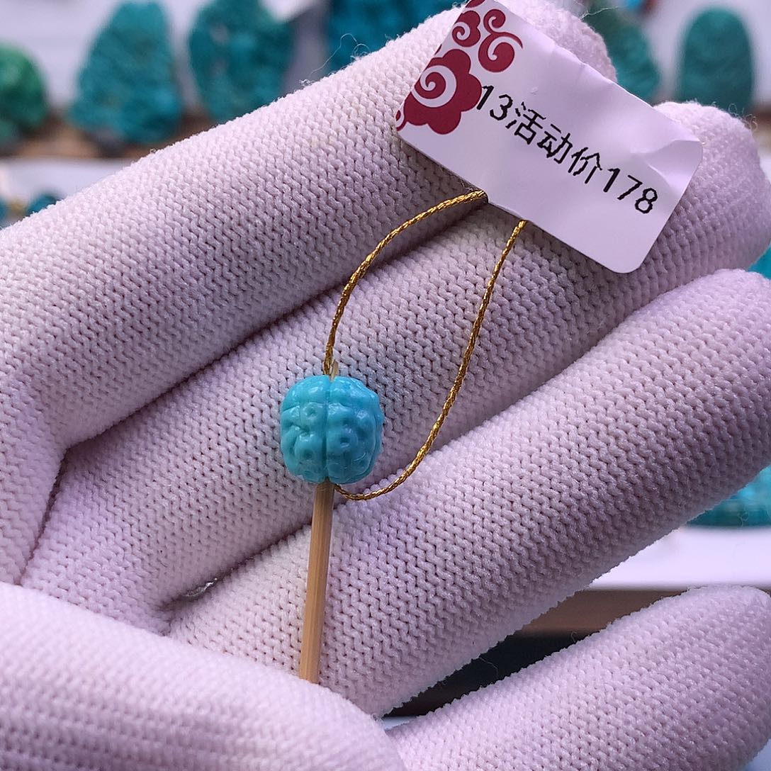 绿松石未镶嵌金刚9mm