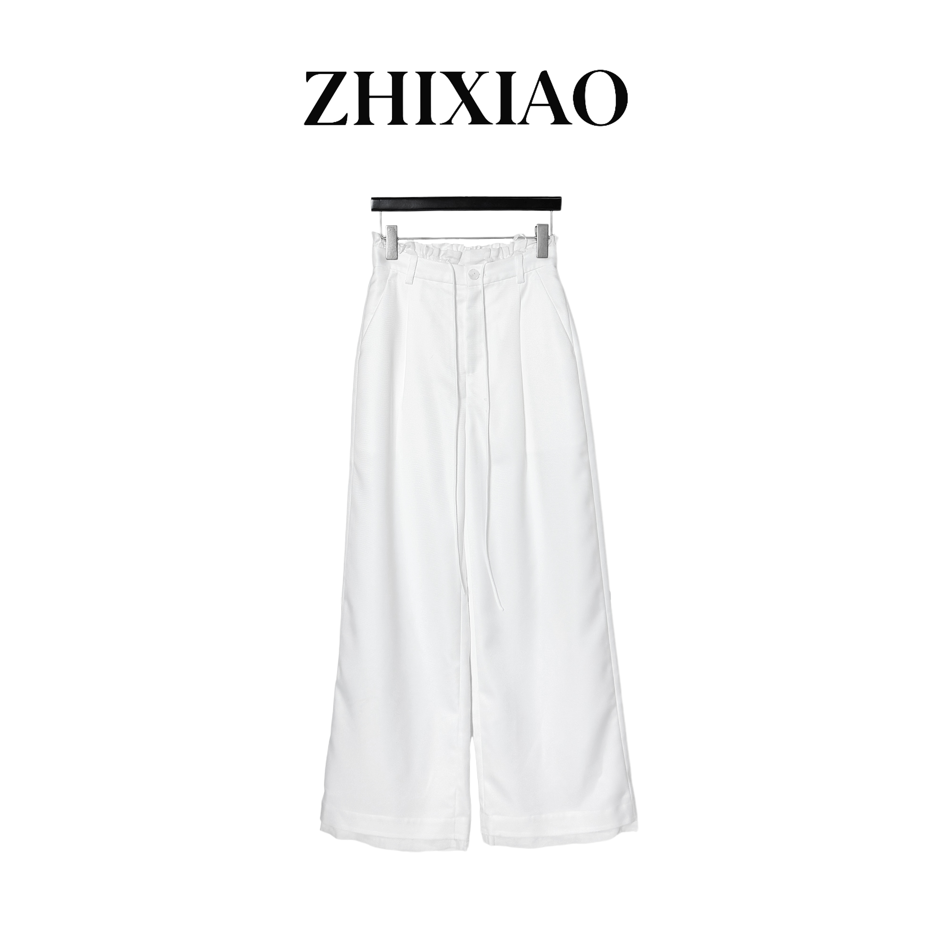 【ZHIXIAO】夏季新款：褶皱腰头长裤62620