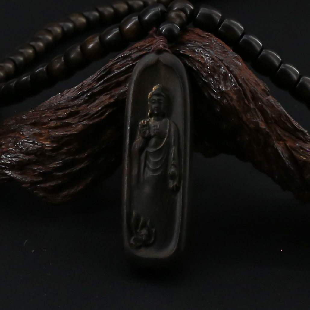 AD358-木质雕刻佛公饰品（无礼盒）
