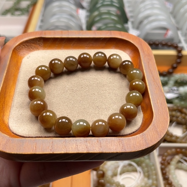 和田玉手串10mm未镶嵌