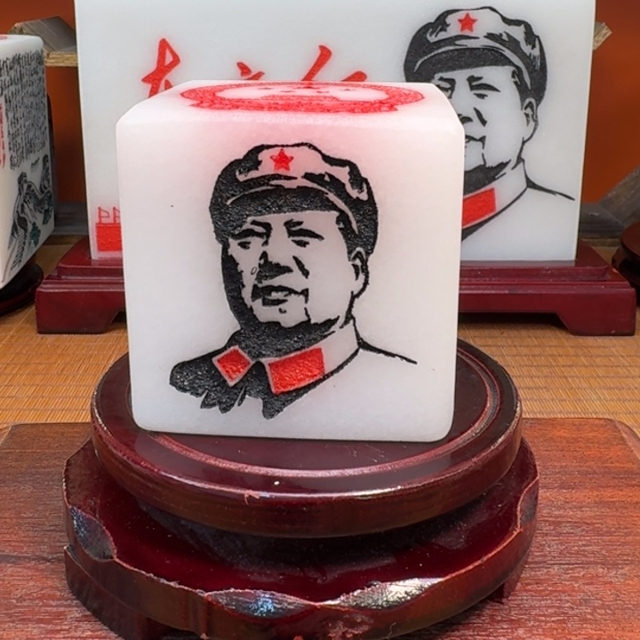 石材四面像带底座6✖️6✖️6