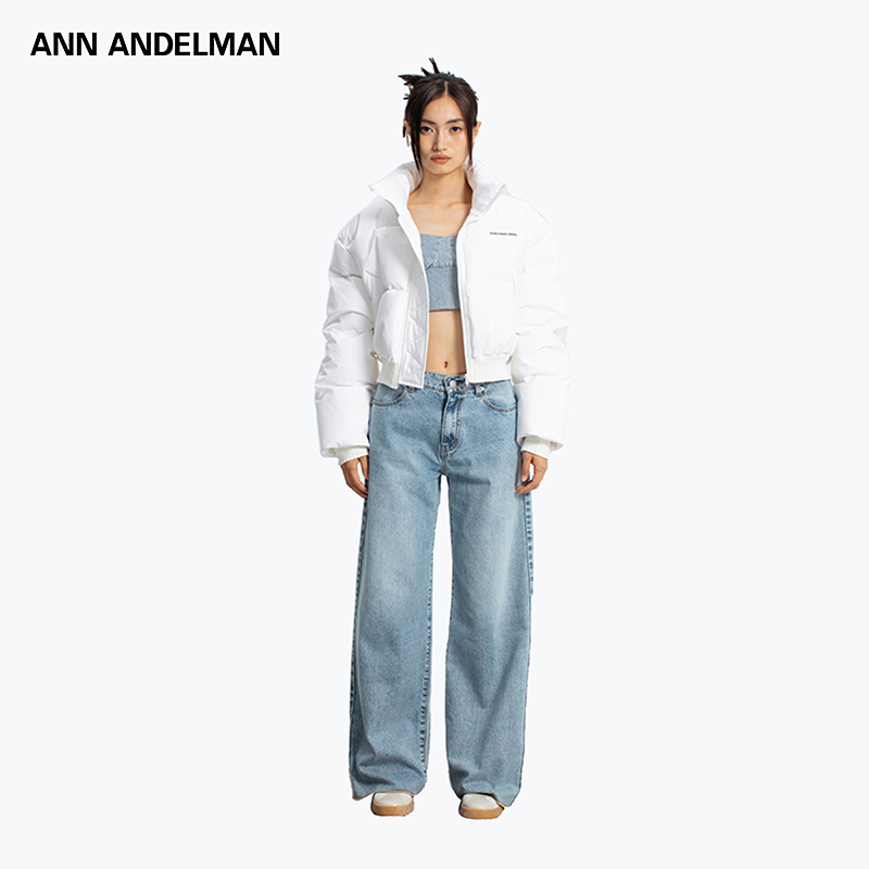 ANN ANDELMAN 短款羽绒服女冬季新款外套加厚立领面包服
