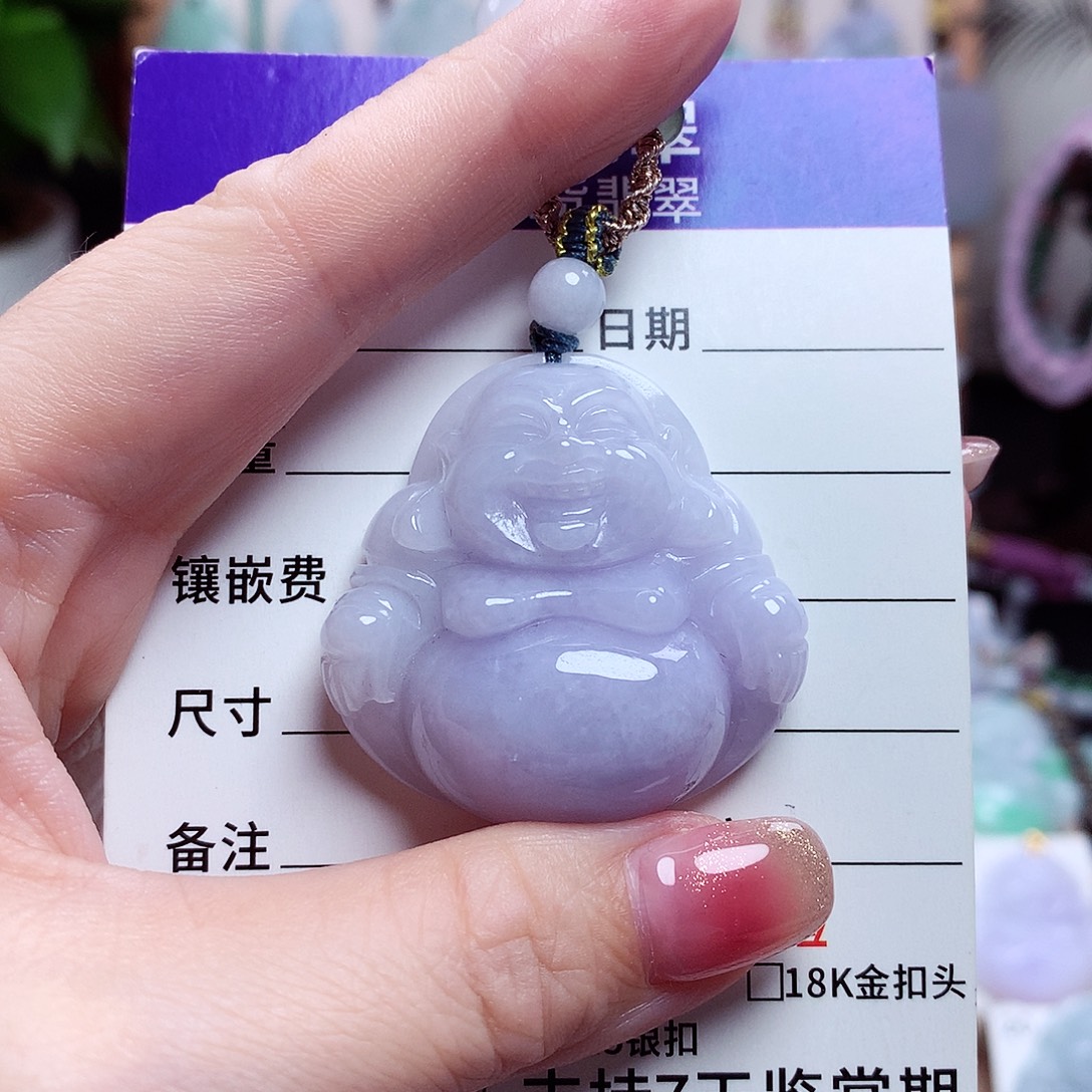 颈饰未镶嵌翡翠佛公02