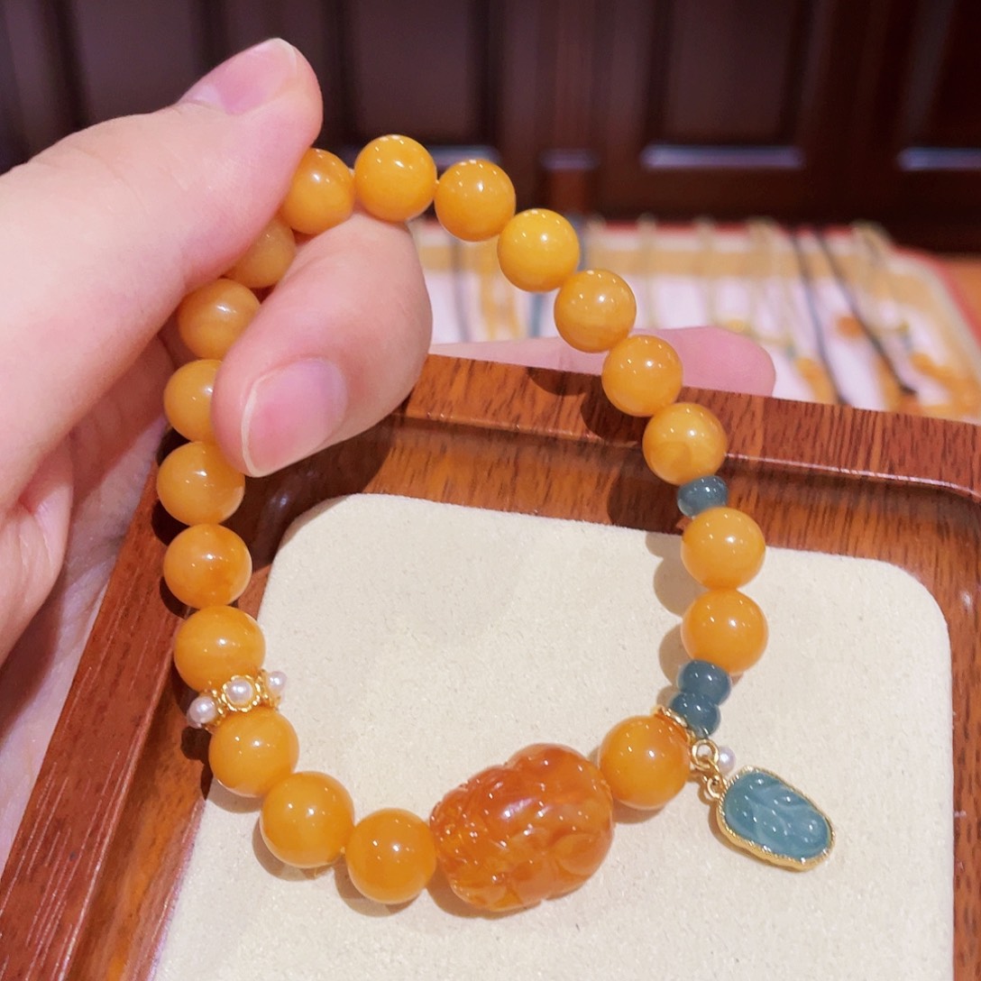 蜜蜡手链未镶嵌手串