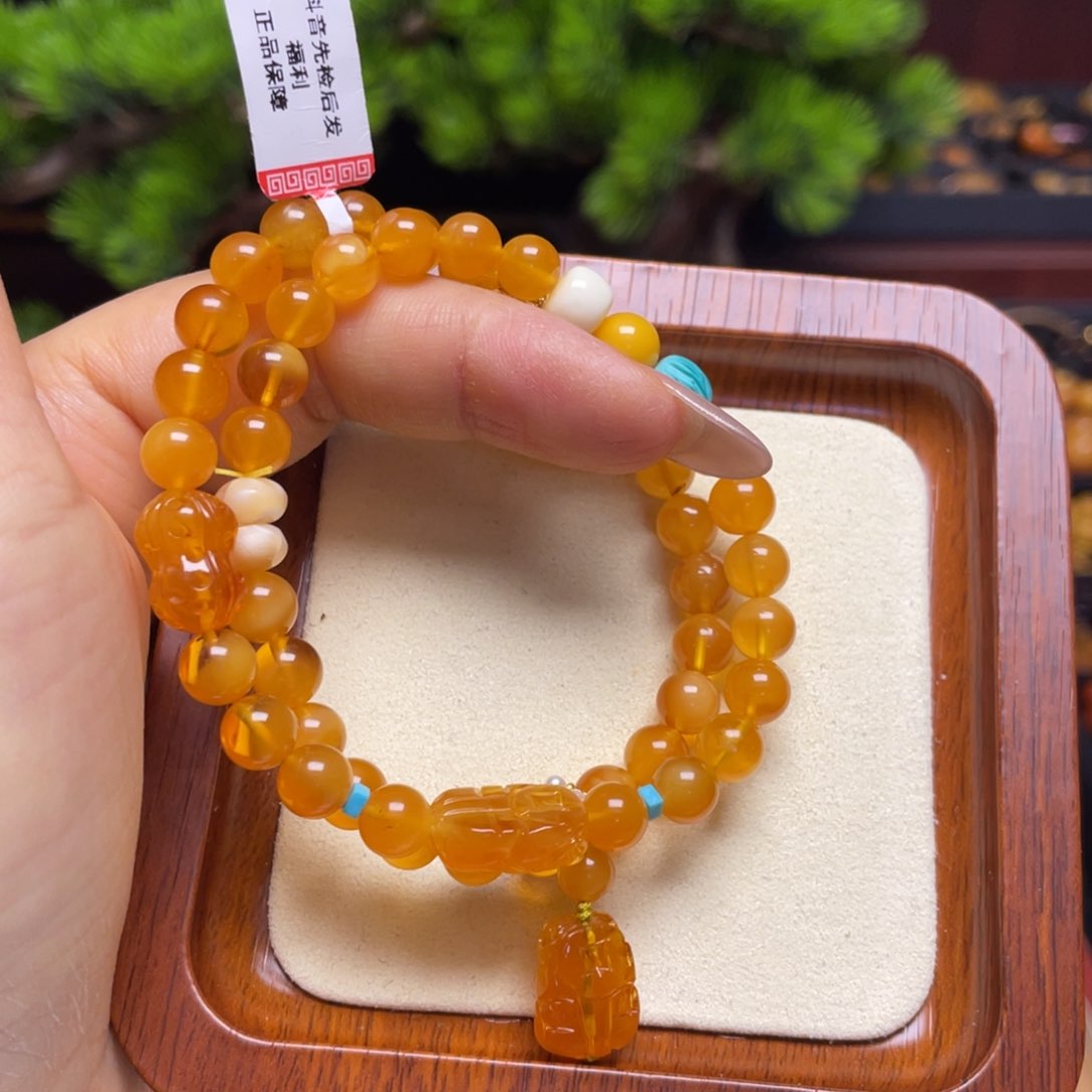 蜜蜡手链未镶嵌手串